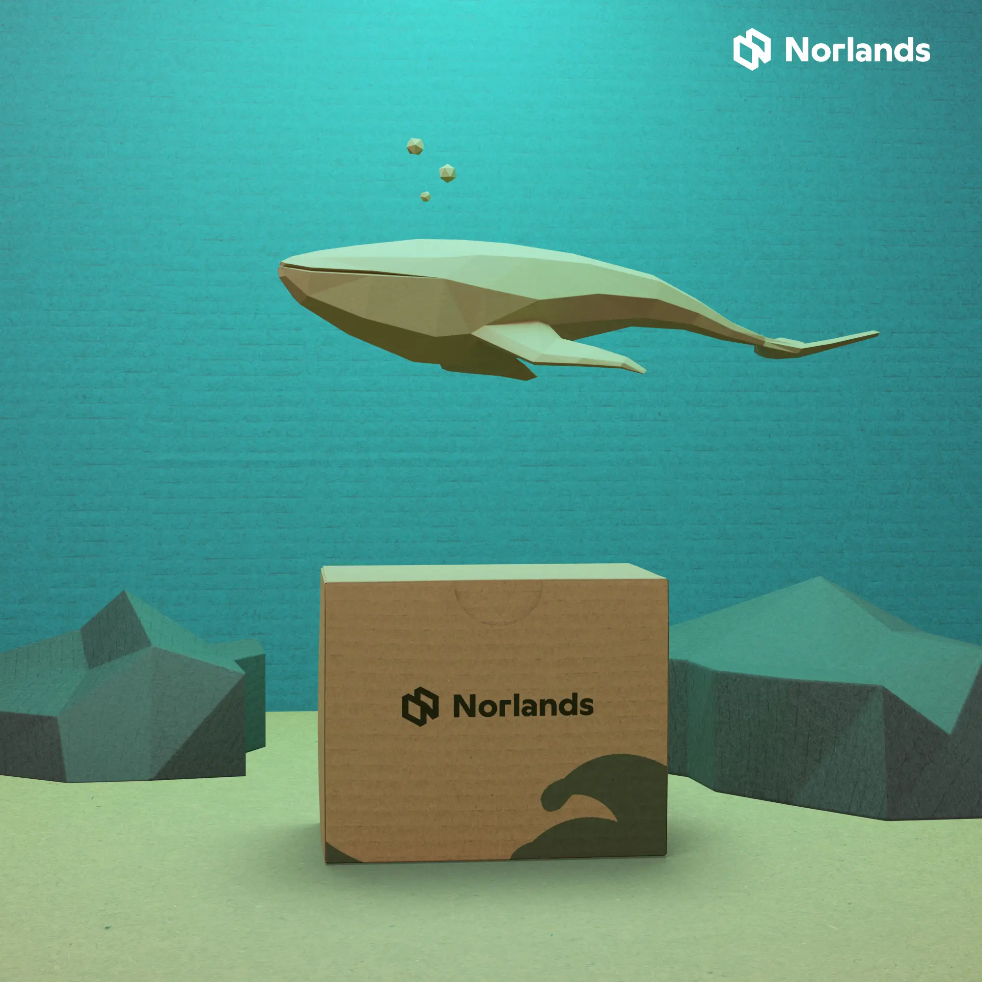 Local packaging supply chains Vancouver illustrated through sustainable branded corrugated packaging inspired by marine environments