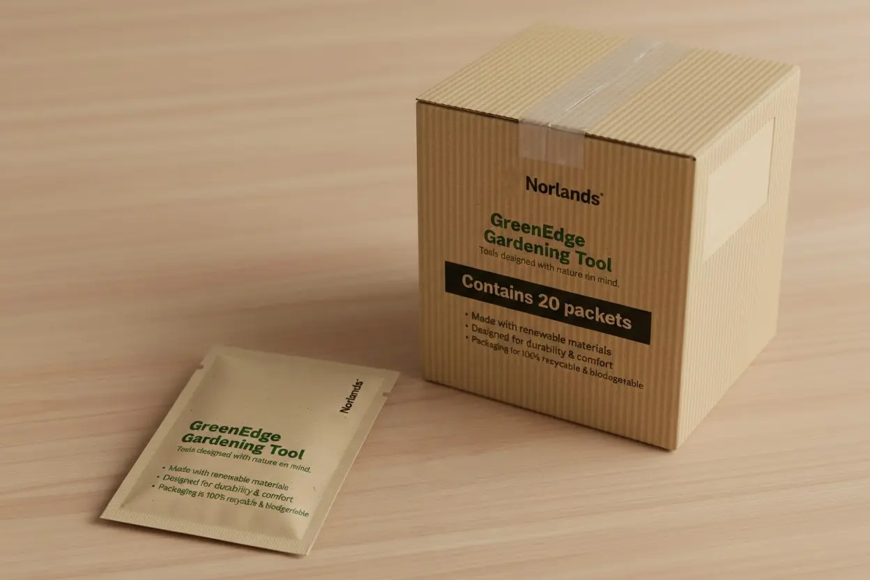 Local packaging supply chains Vancouver showcasing sustainable corrugated packaging for eco-friendly gardening products